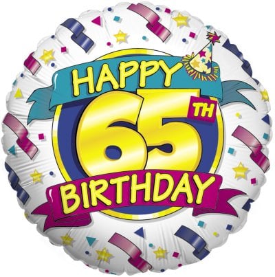 birthday happy 65th wishes sixty balloon box five gifts racquet club fifth ie chicago dear dame vat ex messages